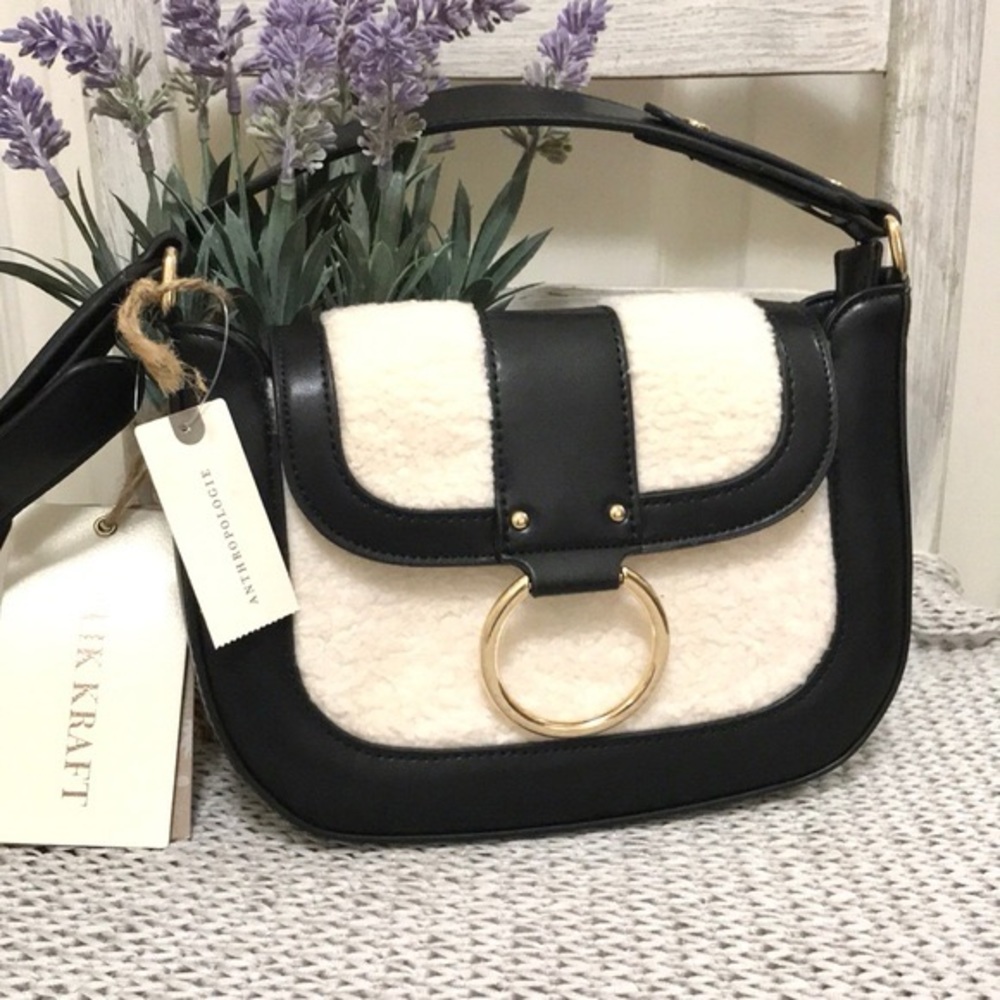 Antik Kraft Shearling Crossbody Bag {Anthropologie}